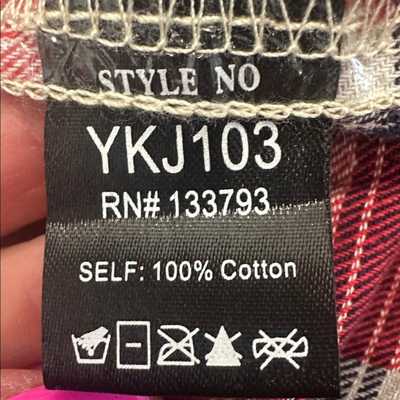 POL Crochet Knit Boho Jacket Retro Floral Farmhouse Plaid Patchwork Size L - Picture 10 of 11